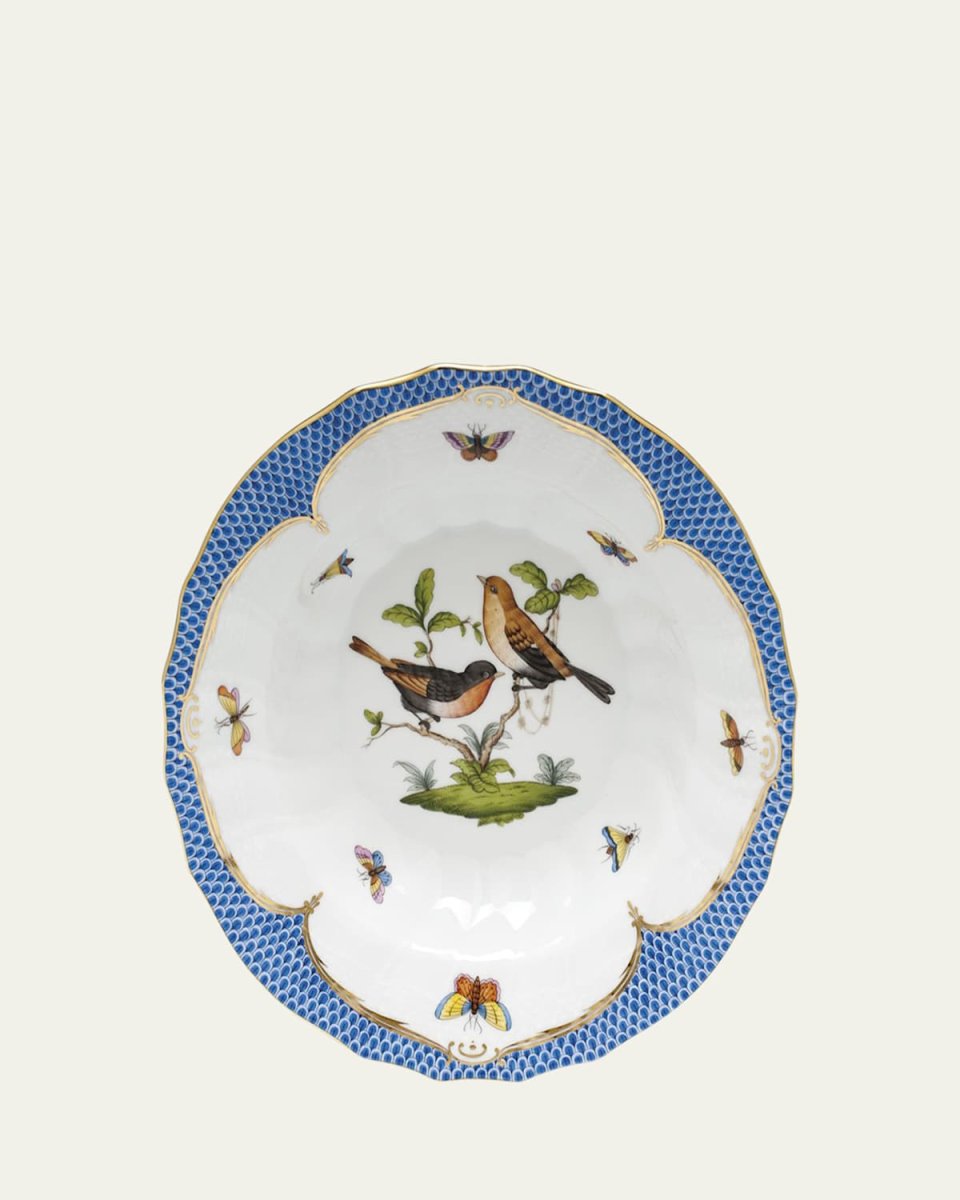Rothschild Blue Motif 09 Rim Soup Bowl